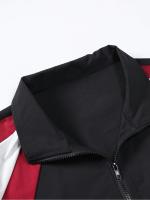 Chaqueta De Bloque De Colores Para Hombre, Ligera, Casual, Viaje, Resistente Al Viento Y a La Fricción, Alta Calidad De Tela, Regalo Para Novio - details 3