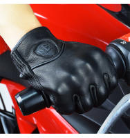 Guantes De Motocicleta Para Hombre Cuero Genuino Táctil Motocross Guantes De Carreras Negros Adecuados Para Todas Las Estaciones - details 35
