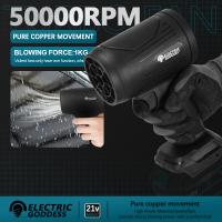 Secador De Pelo Turbo Black Storm 50000RPM Para Eliminar Nieve Y Polvo Ideal Para Invierno Compatible Con Batería Makita 18V - details 0