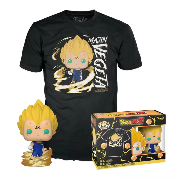 Funko Pop  & tee set de Magin Vegeta Special Edition Glow Y Camiseta - 1