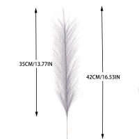 Tenvity 15pcs Bouquet De Flores De Pampas Artificiales Para Decoración De Hogar Boda Navidad Vaso DIY Fiesta Bedroom Plantas De Juncos Falsas - details 1