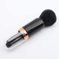 Brocha portátil para Labios, Brocha para mezcla base y Polvos, Brocha para decoración de uñas, miniherrajes retráctiles para Cosméticos faciales (Negro) - details 1