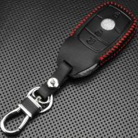 Estuche Para Llave De Coche De Cuero Genuino Jingyuqin Para Mercedes Benz AMG 2017 E Class W213 Accesorios De Estilo Para Coche Con Cubierta De Anillo Para Llave - details 0