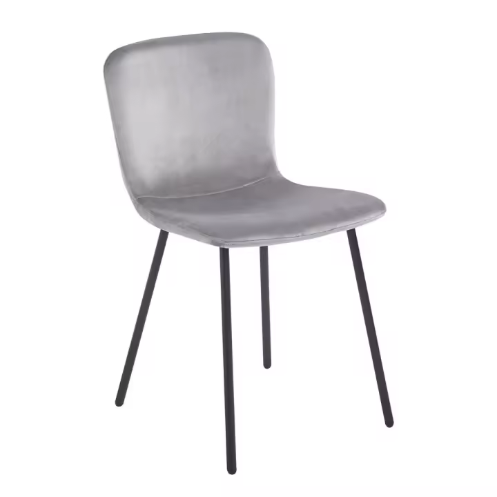 Silla Welna Terciopelo - Gris - 1