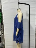 Vestido De Verano Para Mujer 2025 Elegante Con Cuello En V Y Manga Corta Vestido De Chiffon A-Line De Rodilla Casual - details 11