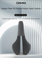 Sillín De Bicicleta RIRO De Fibra De Carbono Para Impresión 3D Ultra-Ligero 138g Con Almohadilla Hueca De Cabeza De Abeja Cómodo Para MTB/Ruta Piezas De Bicicleta - details 0