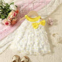 Vestido De Princesa Sin Mangas Para Niñas Blanco Con Encaje Y Mariposas Vestido De Cumpleaños Y Boda Para Niñas De Verano Ropa Infantil - details 1