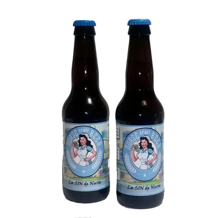 Cerveza Nurse "La SIN" cerveza sin alcohol con sabores cítricos y herbáceos (6 botellas) - 1