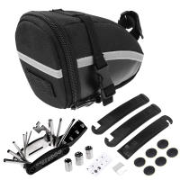 Kit De Herramientas De Reparación Para Bicicleta 16 En 1 Bolsa De Sillín Multifuncional Para Ciclismo Bolsa De Asiento De Bicicleta - details 12