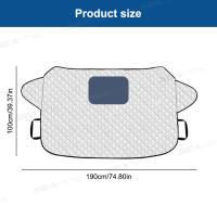 BLALION Cubierta De Escarcha Para Parabrisas De Coche Protección Invernal Anticongelante Para Ventana Delantera Universal Para Sedán SUV Hatchback Con Agujero Para Cámara De Dashboard - details 11