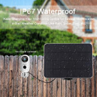 Panel Solar Monocrystallino 3W 5V Cargador De Energía Portátil Montaje En Pared IPX6 Para Cámara De Seguridad Exterior Inalámbrica - details 6