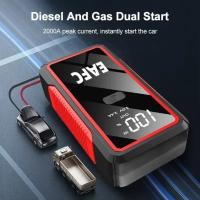 Arrancador portátil de batería de coche de 2000 A, 12 V, cargador de refuerzo con luz LED para gasolina, diésel, 6,0 L/4,0 L - details 1