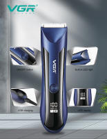 VGR 951 Trimmer De Cuerpo Recargable Para Hombres Cepillo Eléctrico De Barba Y Pelos Intimales Ajuste De Longitud Cabeza Flotante Recarga Rápida Duración De Batería De Más De 90 Minutos - details 3