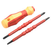 Juego De 3 Herramientas De Reparación Eléctricas Multifuncionales Con Puntas Cruciformes Y Rectangulares 112mm PH1 PH2 Nutdrivers De Acero Cromo-vanadio - details 2