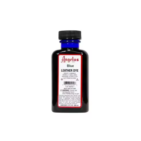Tinte Para Cuero Leather Dye Angelus Blue / Azul 88,9 Ml Ideal para zapatillas personalizadas, trabajos en cuero y proyectos de restauración de calzado. - 1