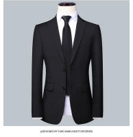 Traje De Dos Piezas Para Hombre Corte Ajustado 2024 Alta Calidad Traje Formal Profesional De Negocios Con Chaqueta Y Pantalones Botón Doble - details 4