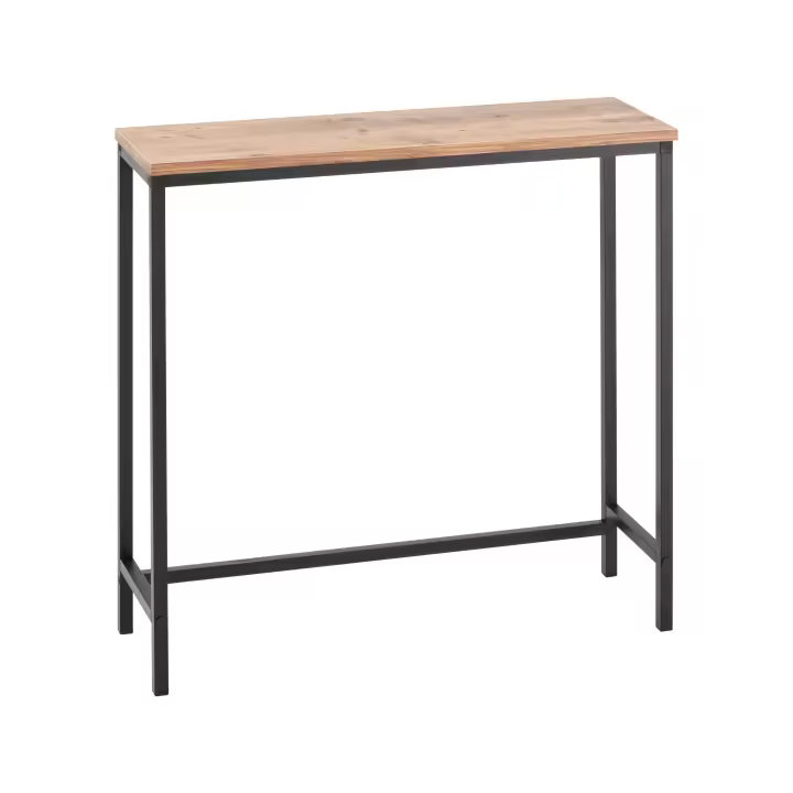 MyosHome - Mueble Entrada Recibidor Industrial, Ideal para Recibidores de Entrada, Mueble Recibidor Entrada con diseño Moderno, Color Atlantic Pine, 80 x 25 x 80 cm. Neo - 1