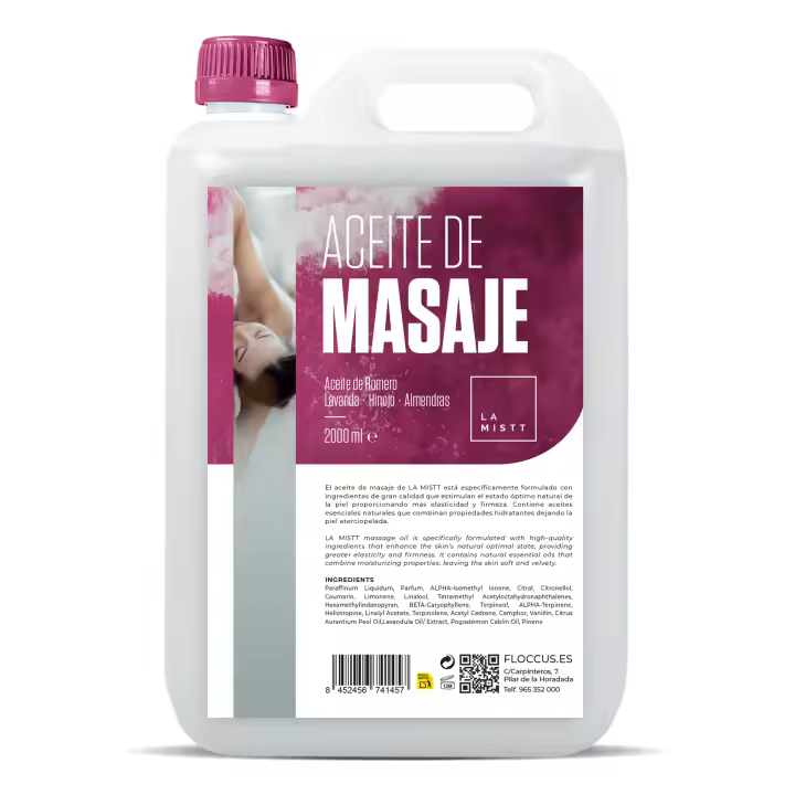 Aceite de Almendras Dulces, Romero, Lavanda e Hinojo | 2 Litros | Aceite para Masajes profesionales | Aceite corporal - 1