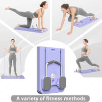 Pilates Reformando Compacto, 4 en 1 Pilates Plegable,La rueda abdominal push-up rebota automáticamente temporizador,Tabla Abdominal Pilates Multifunción para el Hogar y el Gimnasio - details 2