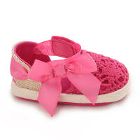Zapatillas De Verano Para Bebés Niñas 0-18M Con Lazo Casual Sandalias Suave Cómodas Para Primeros Pasos Material Transpirable Tela Y Algodón - details 26