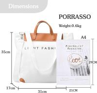 Bolso de mano para mujer, bolso de hombro de lona, ​​bolso de hombro multifuncional, bolso de compras portátil, adecuado para el trabajo, cor la escuela, viajes, uso diario, 31x17x39cm con un gran bolsillo con cremallera, dos correas cortas para las manos - details 0