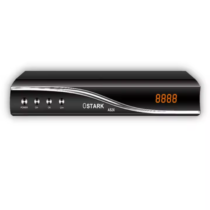 Ostark AS2X, Receptor de satélite, DVB-S/S2/S2X, Satelite con puerto scart, RJ45, Usb wifi incluido - 1