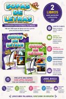 Pack de 2 Libros de Sopas de Letras con Letra Grande – 1092 Pasatiempos en Español para Adultos y Mayores – Ejercicio Mental con Contraste Óptimo en Blanco y Negro –Distripubli Edición Actualizada - details 0
