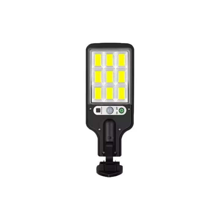 Lámpara De Calle LED Solar Con Sensor De Movimiento Y 3 Modos Impermeable Para Jardín Iluminación De Seguridad Exterior COB 108/117 - 1