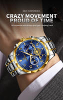 Reloj De Moda PENGAGAR Para Hombre Resistente Al Agua Con Luz Y Timer De Acero Inoxidable Movimiento De Cuarzo Reloj +Caja - details 2