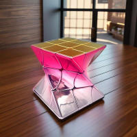 Cubo Mágico De Tercer Orden Colorido Twisted 3x3x3 Juguete De Puzzle Divertido Para Niños Material Plástico Magnético - details 5