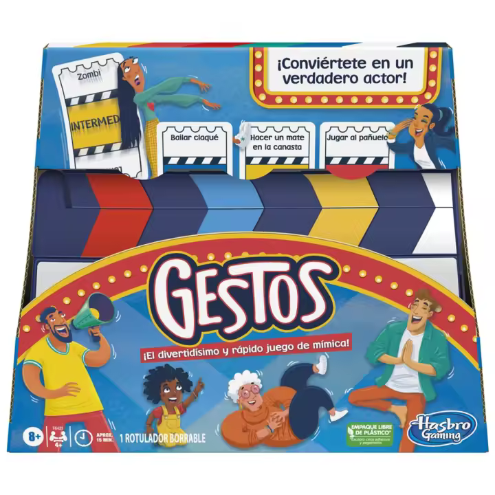 Juego Gestos ¡el divertido y rápido juego de mímica! (Hasbro F6421105) - 1