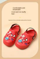 Sandalias De Verano Para Niños Disney Spiderman Con Agujero Pantuflas De Playa Para Niños Con Suela Suave Cómodas Para El Hogar Resistentes Al Agua Tamaño Ajustable - details 6