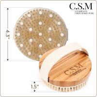 Cepillo corporal para cepillado húmedo o seco y exfoliación suave para una piel más suave y radiante: elimine la celulitis y la piel seca, mejore su circulación - details 2