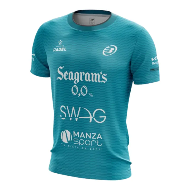 Camiseta Bullpadel Meira Paquito Navarro Turquesa - 1