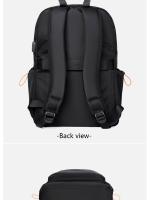Mochila Casual Para Hombres De 14 Pulgadas Multifuncional Con Carga USB Impermeable De Tela Oxford Estudiante Escuela - details 15