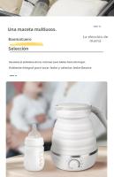 Hervidor De Agua Plegable Para Viaje 304 Acero Inoxidable Botella De Leche Para Bebé Portátil a Prueba De Fugas Y Comprimible - details 5