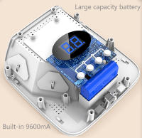 Lámpara De Uñas LED UV Sin Cable 54W Recargable Con Pantalla Digital Inteligente Para Secado De Esmalte De Uñas Herramientas De Manicura Para Salón Y Hogar - details 2