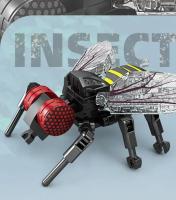 Nuevos Creativos Serie De Insectos Bloques De Construcción De Mariposa Colección De Modelos Biológicos De Beetle Mantis Decoración Juguetes Para Niños Y Adultos - details 6