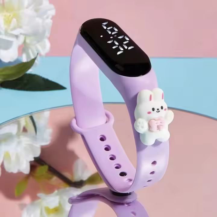 Reloj De Pulsera Digital LED Para Niños Y Estudiantes Resistente Al Agua Con Pantalla Táctil Estilo Casual Y Moda - 1