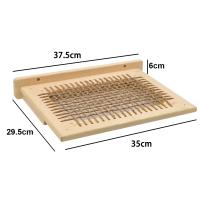 Cama Para Gato De Muro En Hamaca Para Grandes Gatos O Gatitos Muebles Con Alas Y Perches De Cuerda De Sisal Y Madera Para Saltar De PETRAVEL - details 3