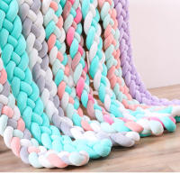 Protector de cuna para bebé, tejido a mano danés con trenza de cuatro hilos, anticolisión. - details 28
