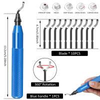 Kit De Herramientas De Desburde Para Madera Y Plástico Herramienta Manual Multifuncional Para Eliminar Arrugas Y Borde Arte Hecho a Mano Costura Toorise - details 4