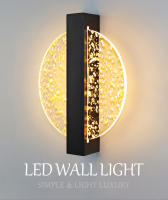 Lámpara De Pared LED De Acrílico Luces De Interior Modernas Sconce 10W Para Dormitorio Y Sala De Estar Luz De Noche AC85-265V - details 0