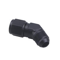 Adaptador De Combustible De Aluminio Anodizado AN4-AN12 Giratorio 45 Grados 90 Grados Fittings Negros Para Motor - details 6
