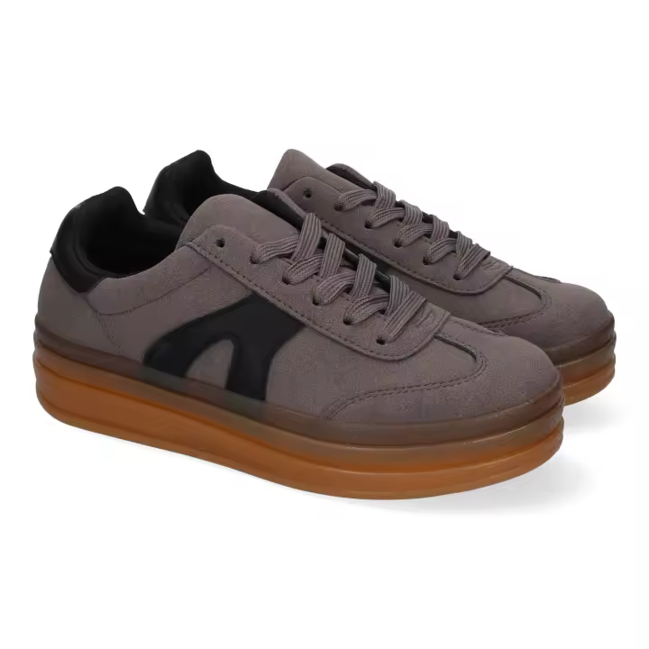 PuntoSalao Zapatillas deportivas cómodas para mujer color gris PP-15 - 1