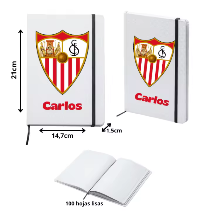 Lote Sevilla FC Mochila + Botella termo acero700ml + taza cerámica 350ml - (DEJAR NOMBRE EN CHAT O NOTAS) Escudo Sevilla FC + nombre - Regalo - Regalo para fans de futbol - 1