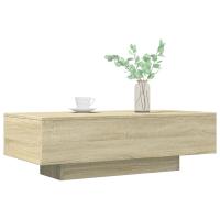 vidaXL Mesa de centro madera de ingeniería roble Sonoma 100x49,5x31 cm Mesita de Salón o Comedor o Auxiliar Mesa de Café Meuble Salón - details 2