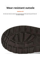 Botas De Invierno Para Hombres Y Mujeres Impermeables De Cuero Con Peluche Caliente Suela De Goma Botas De Nieve De Media Pantorrilla Casual Tallas Grandes - details 7