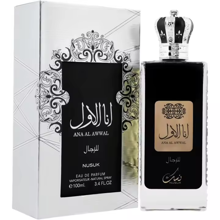 Perfume árabe de hombre Ana Al Awwal Nusuk 100ml,Fragancia masculina duradera,sensual,lujosa,Colonia de hombre oriental NOVEDAD - 1