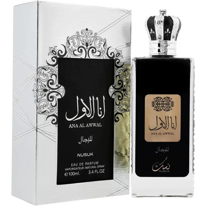 Perfume árabe de hombre Ana Al Awwal Nusuk 100ml,Fragancia masculina duradera,sensual,lujosa,Colonia de hombre oriental NOVEDAD - 1